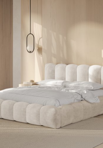 MICADONI Opbevaringsseng med sengegavl, 