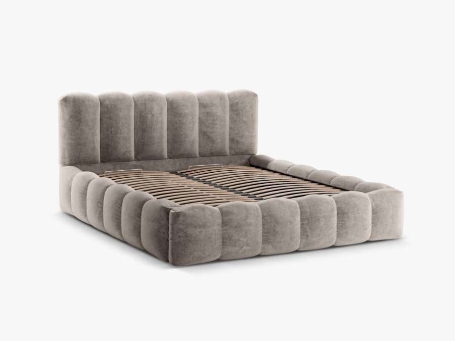 MICADONI Opbevaringsseng med sengegavl, 