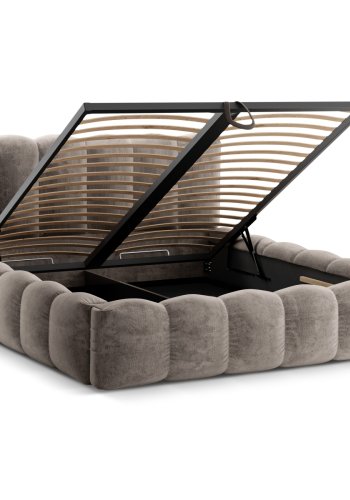 MICADONI Opbevaringsseng med sengegavl, 