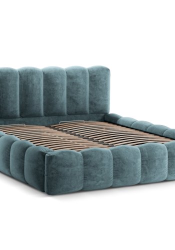 MICADONI Opbevaringsseng med sengegavl, 