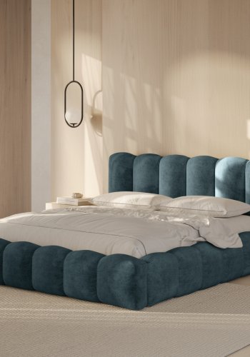 MICADONI Opbevaringsseng med sengegavl, 