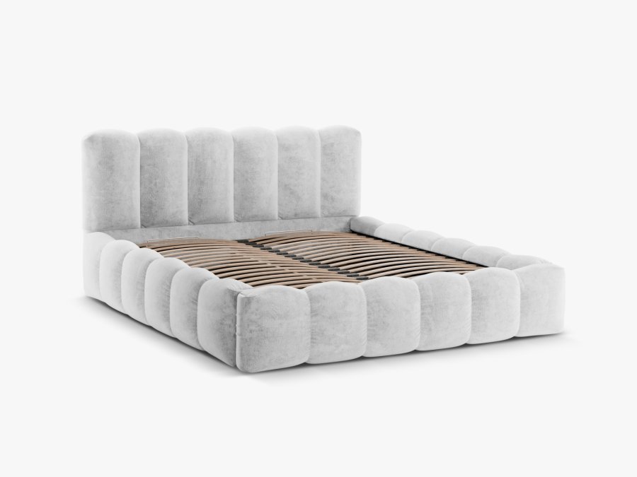 MICADONI Opbevaringsseng med sengegavl, 