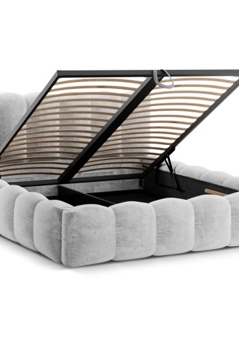 MICADONI Opbevaringsseng med sengegavl, 