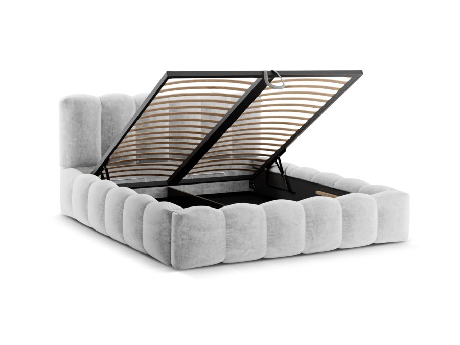 MICADONI Opbevaringsseng med sengegavl, 