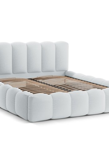 MICADONI  Opbevaringsseng med sengegavl, 