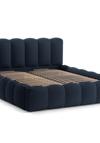 MICADONI  Opbevaringsseng med sengegavl, 