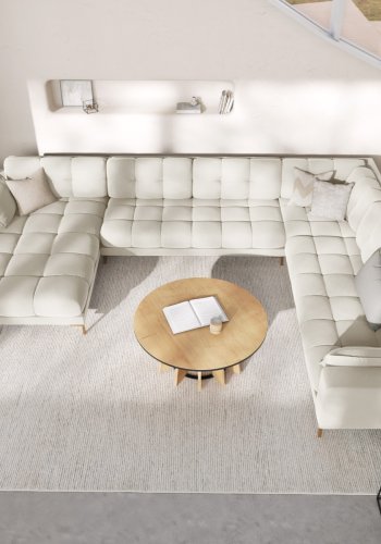 MICADONI  Panoramic hjre hjrnesofa i fljl, 