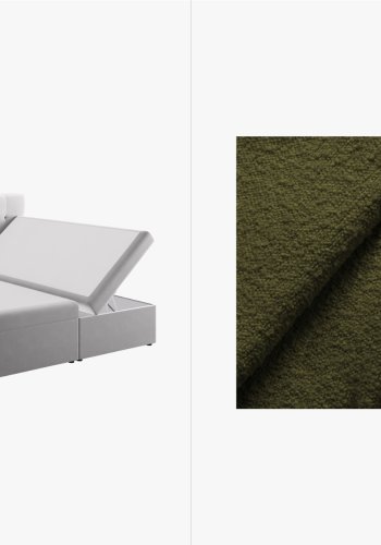 MICADONI  Boxspring Sengest: Sengegavl + Boxspring/madras + topmadras, 