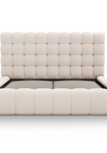 MICADONI  Opbevaringsseng med sengegavl, 