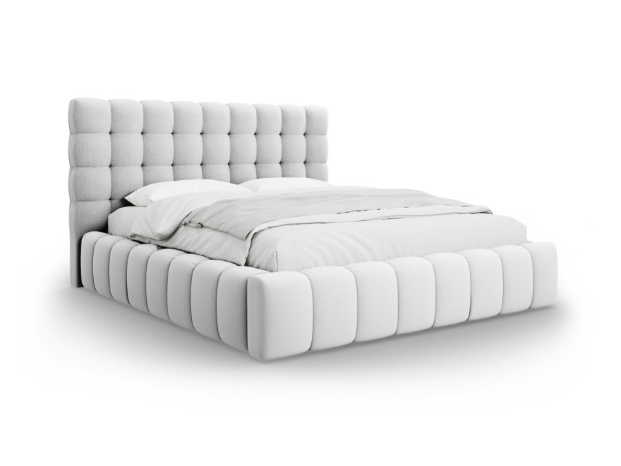 MICADONI  Opbevaringsseng med sengegavl, 