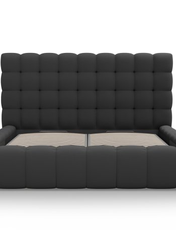 MICADONI  Opbevaringsseng med sengegavl, 