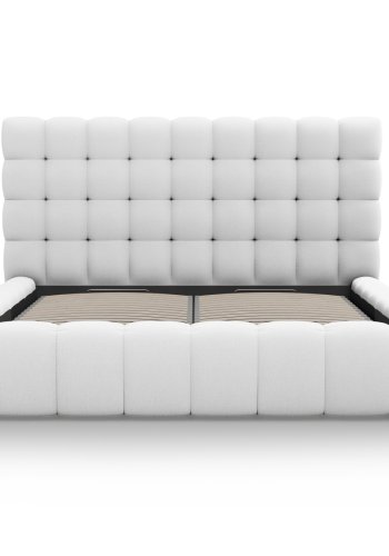 MICADONI  Opbevaringsseng med sengegavl, 