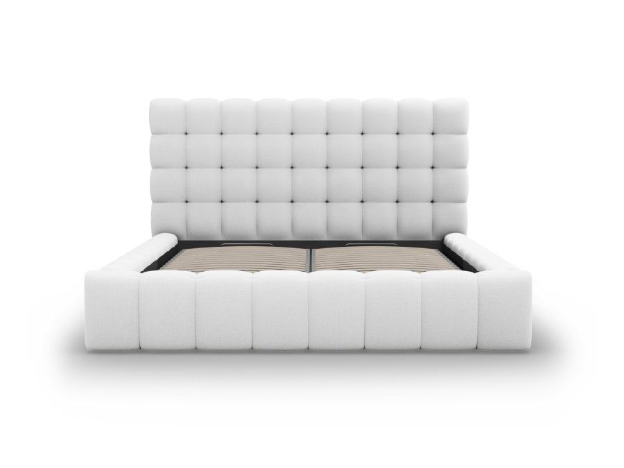 MICADONI  Opbevaringsseng med sengegavl, 