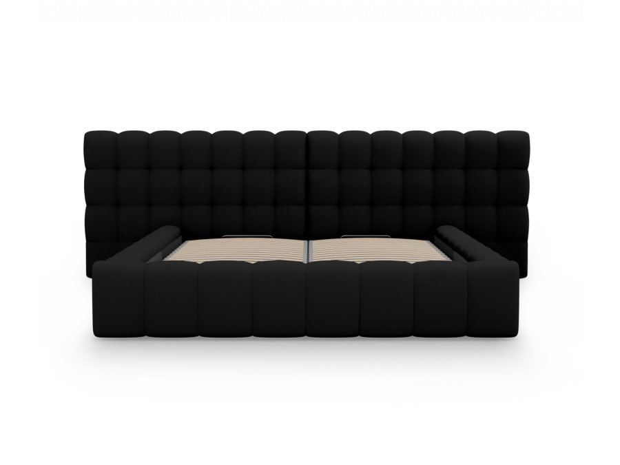 MICADONI  Opbevaringsseng med dobbelt sengegavl, 