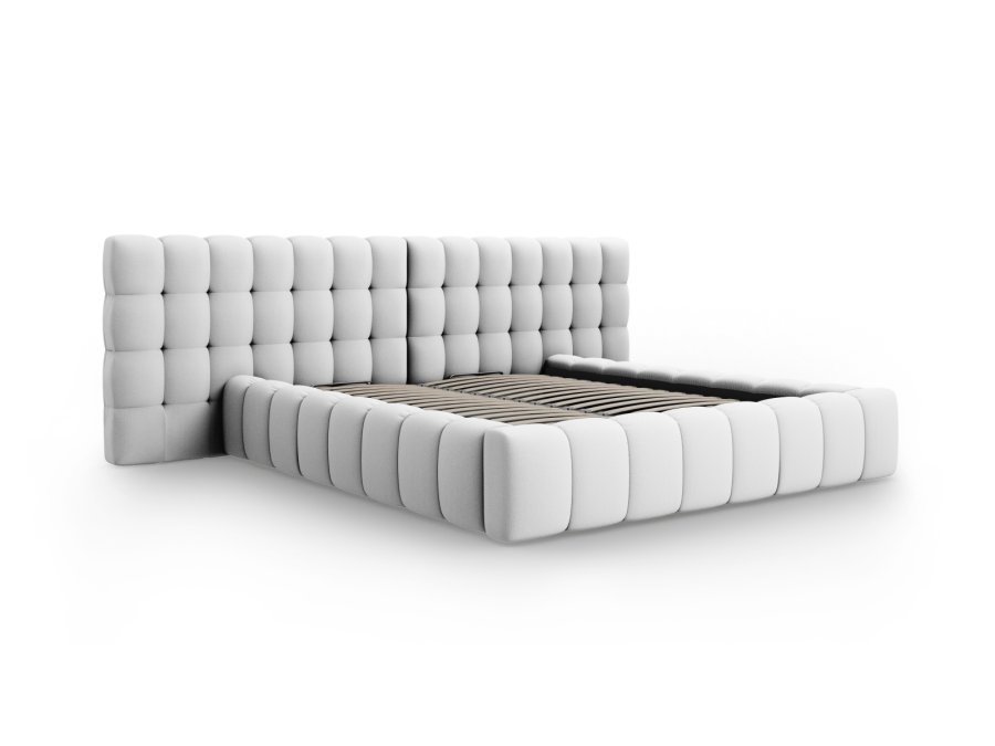 MICADONI  Opbevaringsseng med dobbelt sengegavl, 