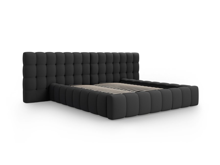 MICADONI  Opbevaringsseng med dobbelt sengegavl, 