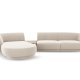 MICADONI  Velvet Left Modular Sofa, 