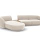 MICADONI  Velvet Left Modular Sofa, 