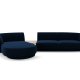MICADONI  Velvet Left Modular Sofa, 