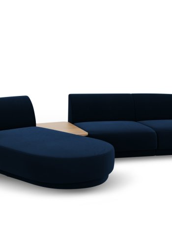 MICADONI  Velvet Left Modular Sofa, 