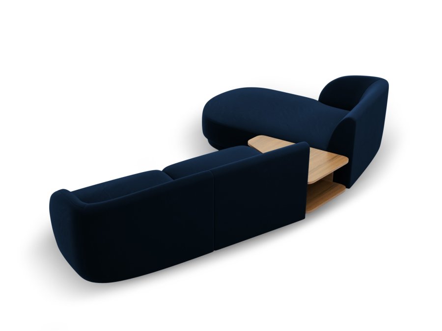 MICADONI  Velvet Left Modular Sofa, 