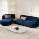 MICADONI  Velvet Left Modular Sofa, 