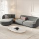 MICADONI  Velvet Left Modular Sofa, 