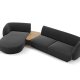 MICADONI  Velvet Left Modular Sofa, 