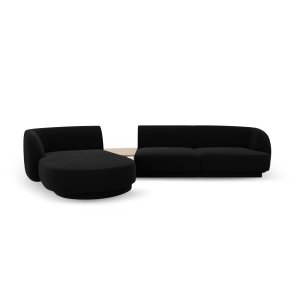 MICADONI  Velvet Left Modular Sofa, 
