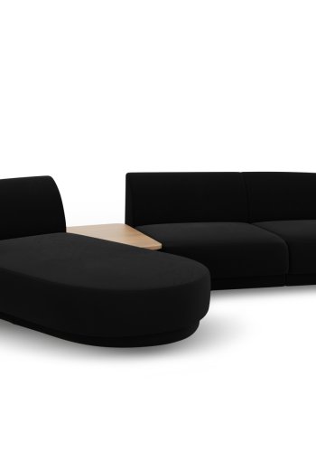 MICADONI  Velvet Left Modular Sofa, 