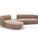 MICADONI  Velvet Left Modular Sofa, 