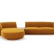 MICADONI  Velvet Left Modular Sofa, 