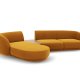 MICADONI  Velvet Left Modular Sofa, 
