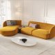 MICADONI  Velvet Left Modular Sofa, 