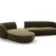 MICADONI  Velvet Left Modular Sofa, 