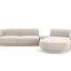 MICADONI  Velvet Right Modular Sofa, 
