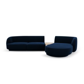 MICADONI  Velvet Right Modular Sofa, 