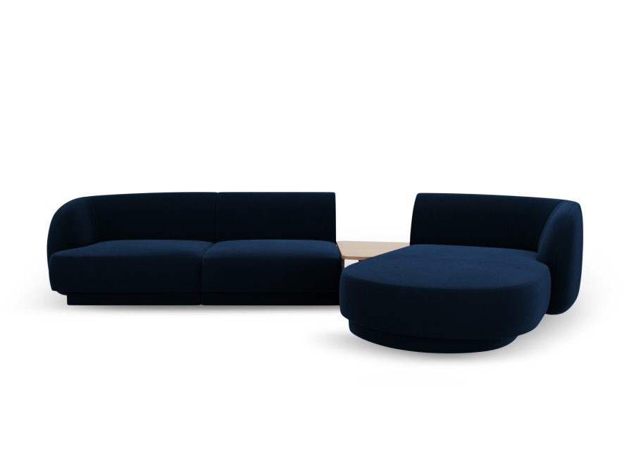 MICADONI  Velvet Right Modular Sofa, 