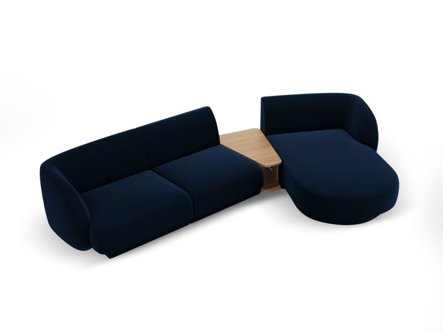 MICADONI  Velvet Right Modular Sofa, 