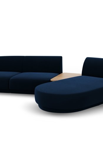 MICADONI  Velvet Right Modular Sofa, 
