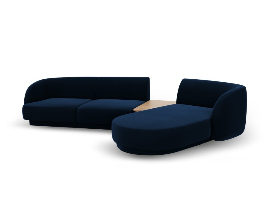 MICADONI  Velvet Right Modular Sofa, 