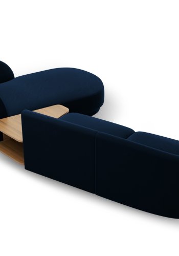 MICADONI  Velvet Right Modular Sofa, 