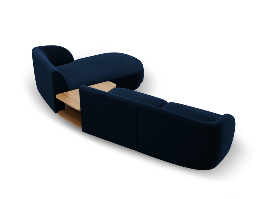 MICADONI  Velvet Right Modular Sofa, 