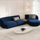 MICADONI  Velvet Right Modular Sofa, 