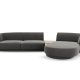 MICADONI  Velvet Right Modular Sofa, 