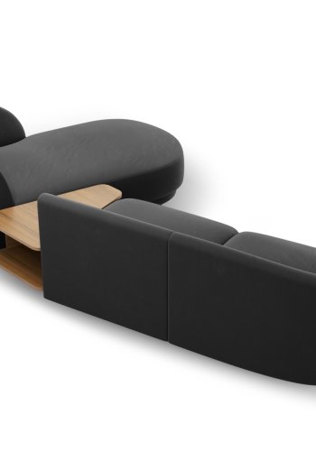 MICADONI  Velvet Right Modular Sofa, 