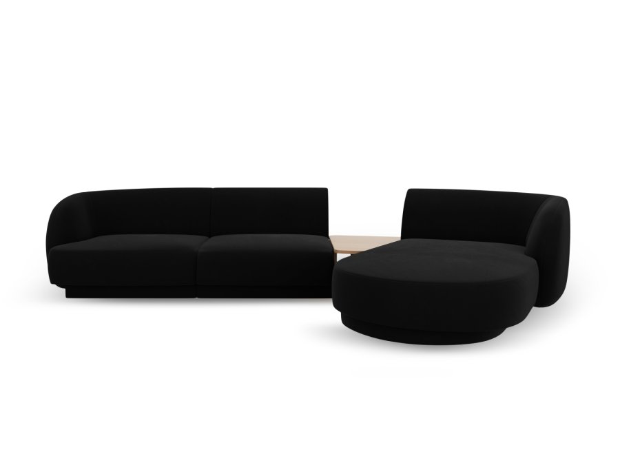 MICADONI  Velvet Right Modular Sofa, 