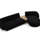 MICADONI  Velvet Right Modular Sofa, 