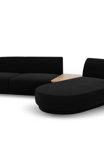 MICADONI  Velvet Right Modular Sofa, 