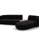 MICADONI  Velvet Right Modular Sofa, 